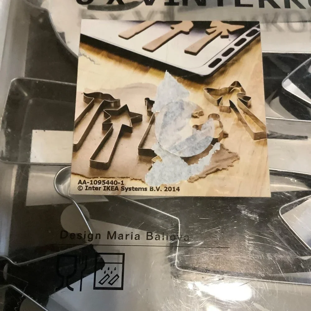 Ikea Vinter 2015 Stainless Steel Cookie Cutters Mustache Bow Crown Star Hat Wand